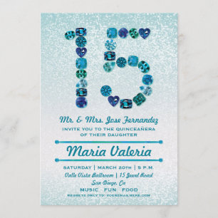 Invitación Invitan a Fiesta de Quinceañera, 15 cumpleaños, Be