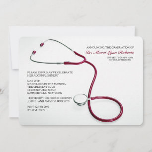Invitación Invitan a graduación de la Escuela Médica Roja de