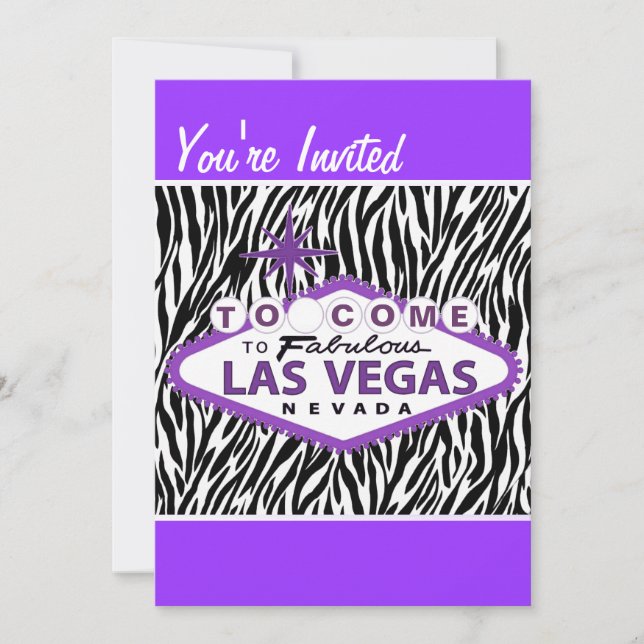 Invitación Invitan a la Bachelorette Party de Las Vegas (Anverso)