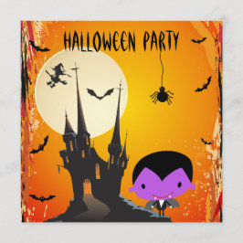 Invitación Invitan a la fiesta de los vampiros y los castillo