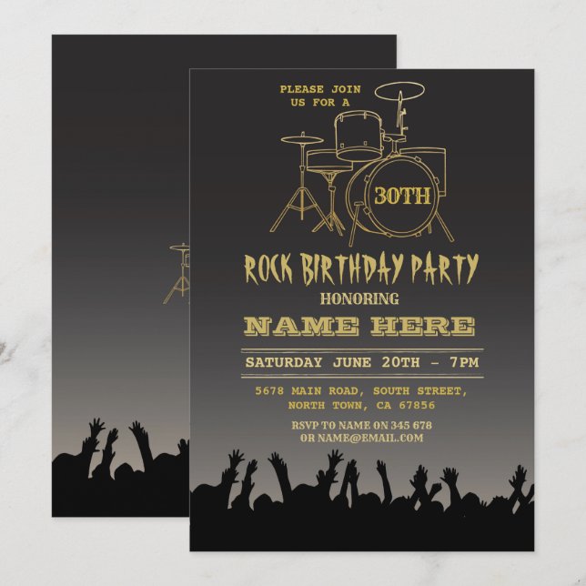 Invitación Invitan a la música popular al Festival de la Fies (Anverso / Reverso)