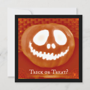 Invitación Invitan a los halloween con trucos o trucos de Jac