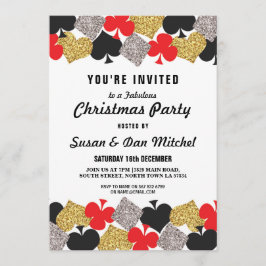 Invitación Invitan a los navidades Fiestas Las Vegas Casino C