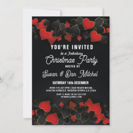 Invitación Invitan a los navidades Fiestas Las Vegas Casino C