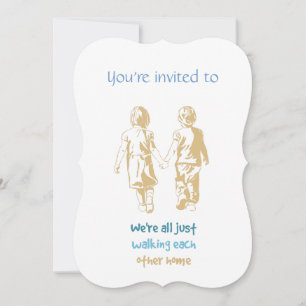 Invitación Invitan a mano a aniversario de fecha personalizad
