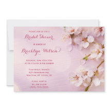 Invitan a una ducha de novias con flores de cerezo