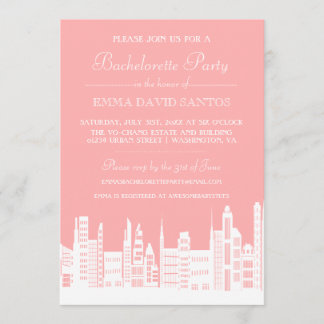 Invitación Invitan a una fiesta de bachillerato en la ciudad