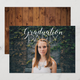 Invitación Invitan a una fiesta de graduación extremadamente