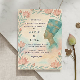 Invitación Invitan al antiguo egipcio Majestic Nefertiti