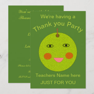 Invitación Invitan al mejor profesor feliz Personalizado de A