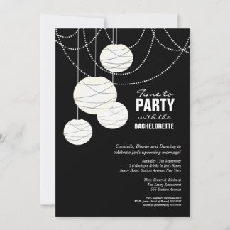 Invitación Invitan linternas de Bodas blancos de la fiesta de