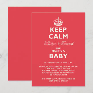 Invitación Invitar a Fiesta Baby Shower Parejas divertidas tr