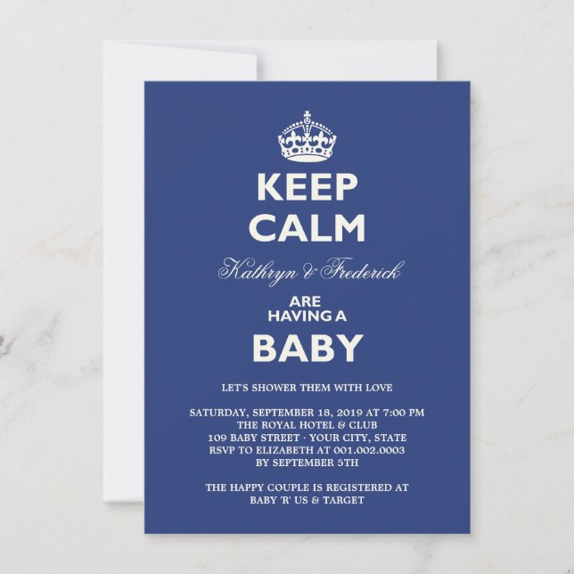 Invitación Invitar a Fiesta Baby Shower Parejas divertidas tr (Anverso)