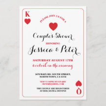 Invitar a las parejas de cartas del rey Reina Las 