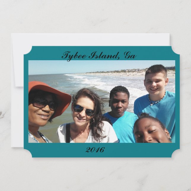 Invitación Invitar a las vacaciones del año próximo (Anverso)