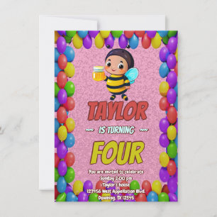 Invitación Invitar a los niños a un cumpleaños personalizado