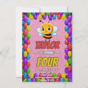 Invitación Invitar a los niños a un cumpleaños personalizado 
