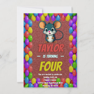 Invitación Invitar a los niños a un cumpleaños personalizado