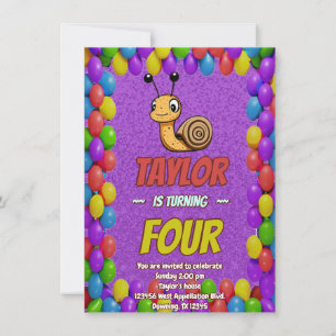 Invitación Invitar a los niños a un cumpleaños personalizado 