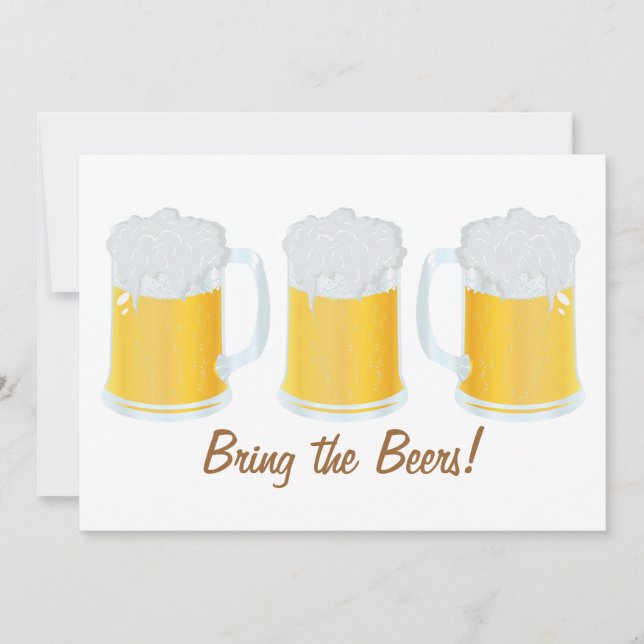 Invitación Invitar al Fiesta Beers Beerfest (Anverso)