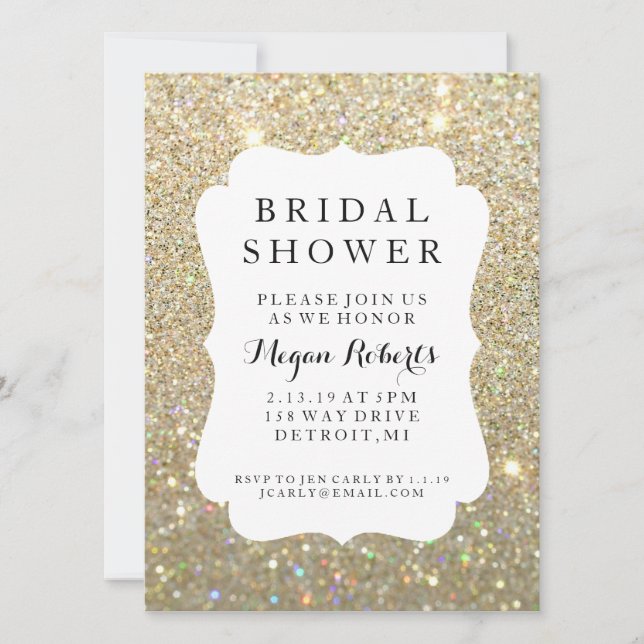 Invitación Invitar - Fab por el día de la ducha de novia (Anverso)