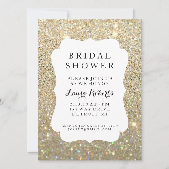 Invitación Invitar - Fab por el día de la ducha de novia (Anverso)