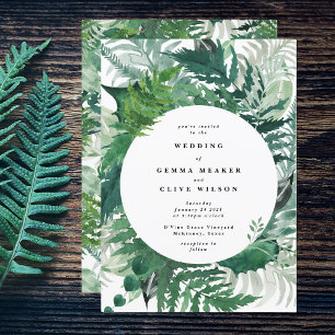 Invitación Invitat Boda botánico con mano blanca elegante