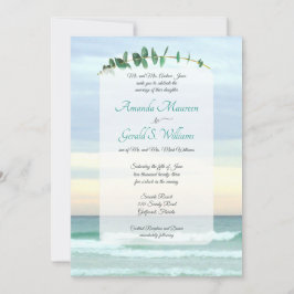 Invitación Invitat Boda de la Naturaleza Botánica de Eucalypt