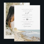 Invitación Invitati, Boda de acuarela de la playa de MONTAUK<br><div class="desc">Esta invitación a la boda incluye una pintura acuarela de las playas de Montauk,  Nueva York. Edite fácilmente *most* frases para satisfacer las necesidades de tu evento. Cambie el color de fondo y agregue su propia foto al reverso si lo desea.</div>