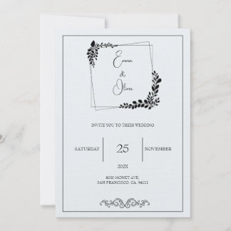 Invitación Invitati, Boda de Personalizable "Noviembre Elegan