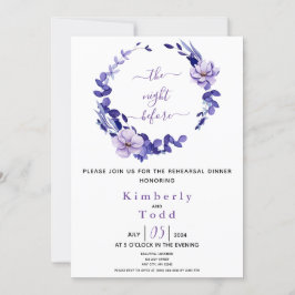 Invitación Invitati de cena con sabor a violeta y lavanda