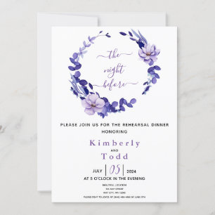 Invitación Invitati de cena con sabor a violeta y lavanda