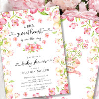 Invitati de Dainty Pink Floral