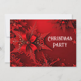 Invitación Invitati, Fiesta de Navidades de vacaciones floral