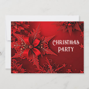 Invitación Invitati, Fiesta de Navidades de vacaciones floral