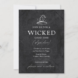 Invitación Invitati, Fiesta de vestuario ilustrado en blanco 