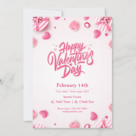 Invitación Invitati, Fiesta El día de San Valentín "Comer, be