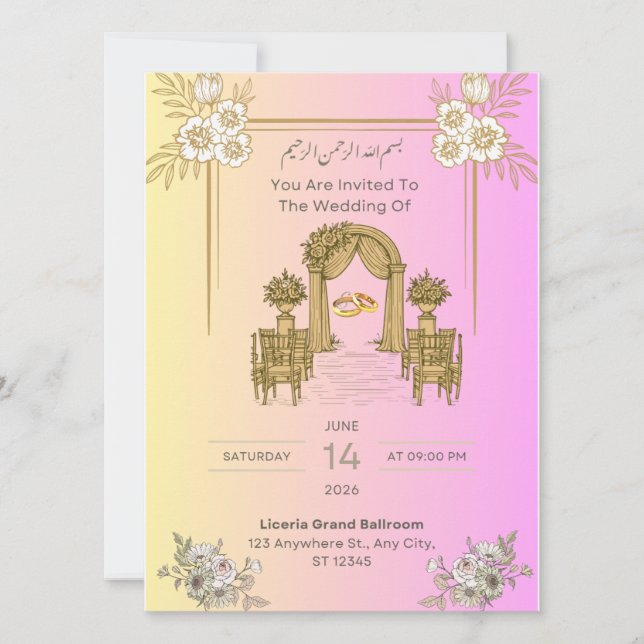 Invitación Invitation (Anverso)