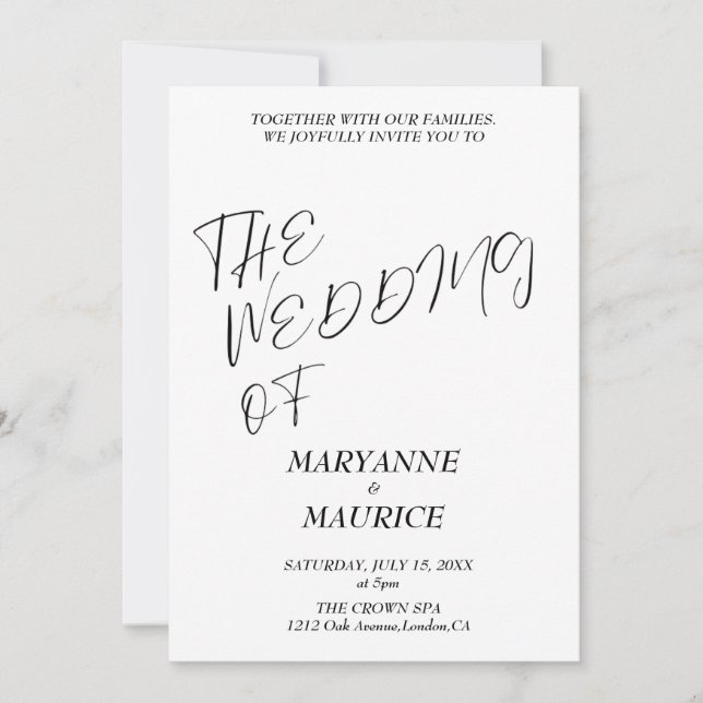 Invitación Invitation (Anverso)