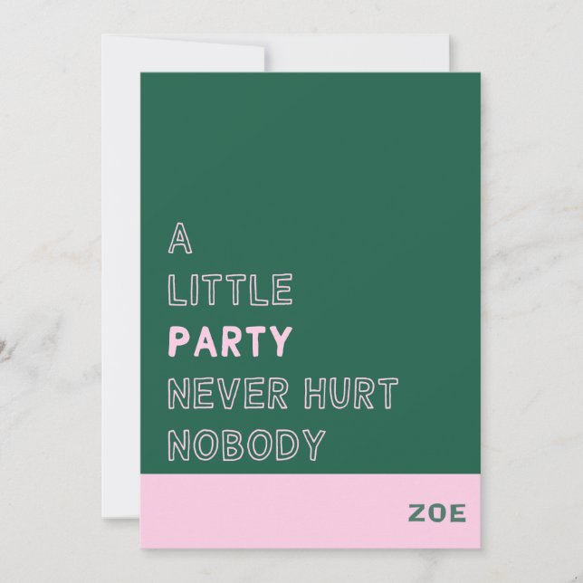 Invitación Invitation (Anverso)