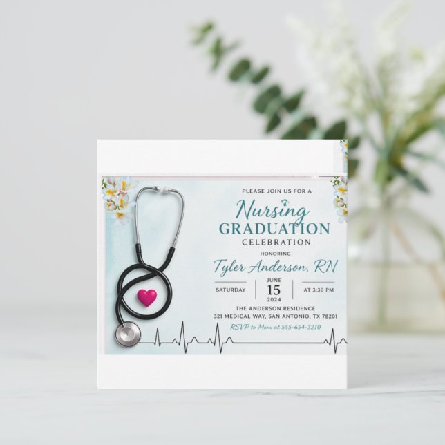 Invitación Invitation (Anverso de pie)