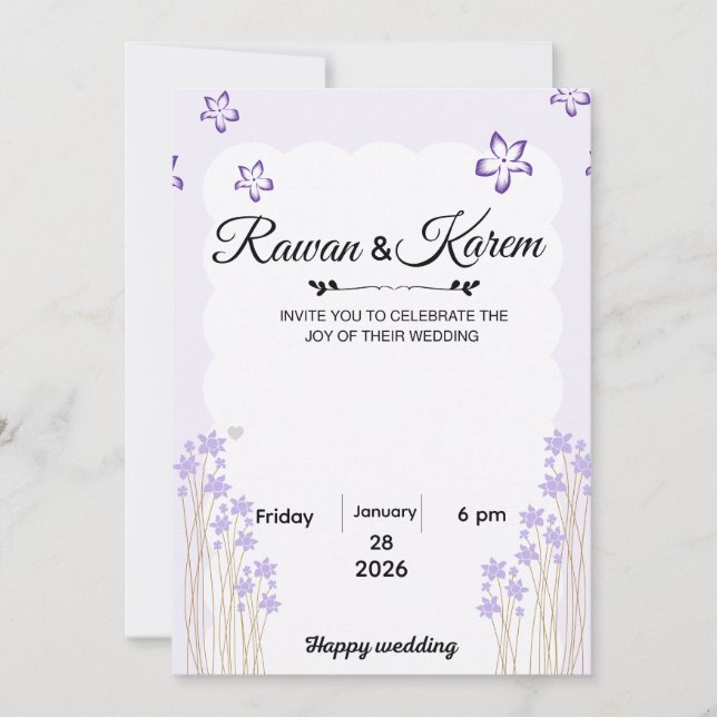 Invitación Invitation (Anverso)