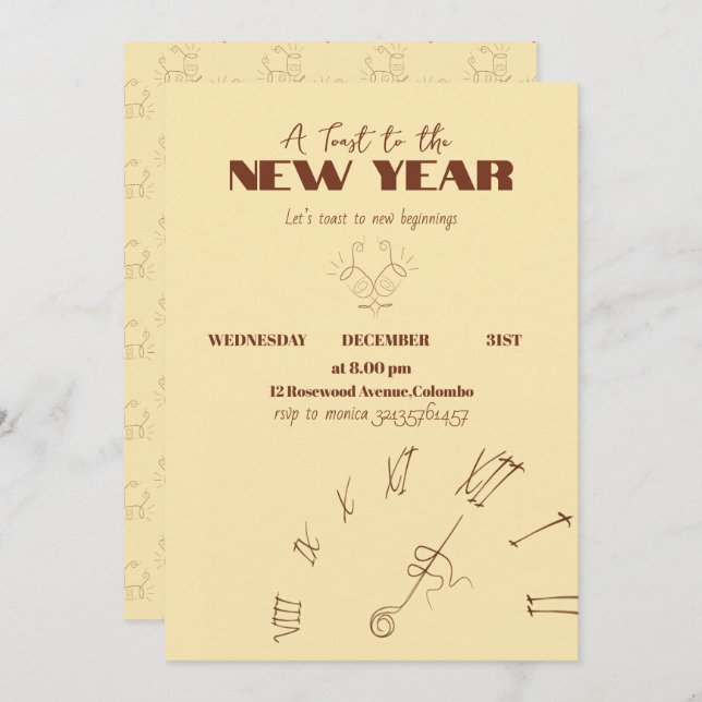 Invitación Invitation (Anverso / Reverso)