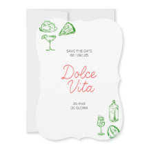 Invitation anniversaire Dolce Vita