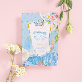 Invitación Invitation anniversaire princesse cendrillon
