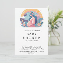 Invitación Invitation baby shower en français