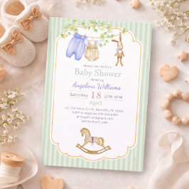Invitación Invitation baby shower with charming designs.