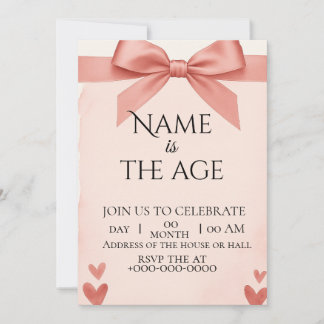 Invitación Invitation birthday