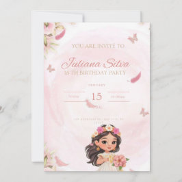 Invitación Invitation birthday for little princess 