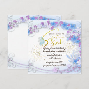 Invitación Invitation de cumpleaños dieciséis per